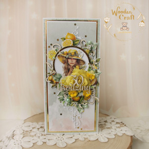 Kobieca kartka urodzinowa na 30 urodziny, prezent "Lemon" GOTOWA