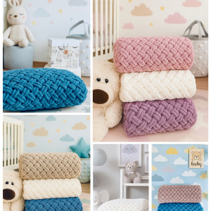 Kocyk ręcznie pleciony