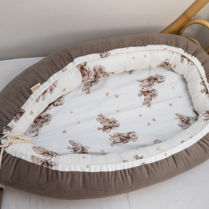 kokon niemowlęcy gniazdo niemowlęce Velvet bambus wyżełki stalowy