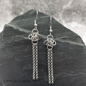Kolczyki chainmaille- Persefona