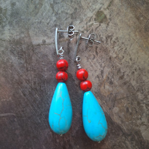 kolczyki howlit sopelki