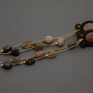 kolczyki / klipsy sutasz z kamieniami słonecznymi 3