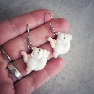 Kolczyki - Koty 4 (z żywicy)