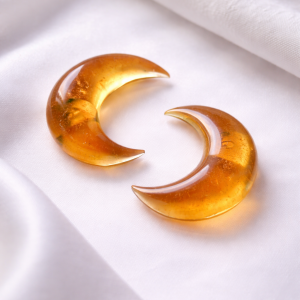 Kolczyki księżyce - wkrętki, sztyfty