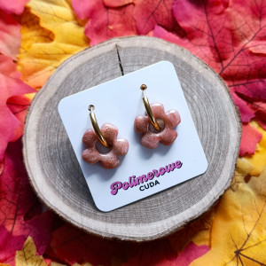 Kolczyki kwiatki - zawieszki