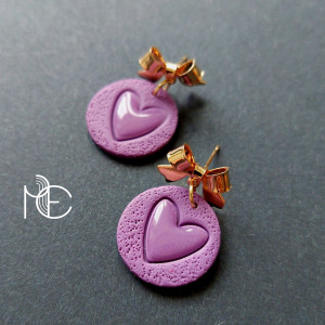 Kolczyki mini serca no11