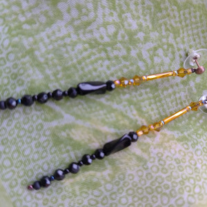 Kolczyki Minimalizm Koralikowe Nitki5