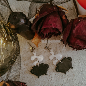 Kolczyki Poclay- Kociołki (Cozy Halloween)