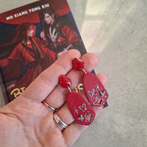 Kolczyki Poclay- kryształy wiszące ("Błogosławieństwo Niebios")