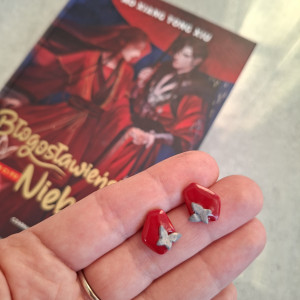 Kolczyki Poclay- małe kryształy ("Błogosławieństwo Niebios")