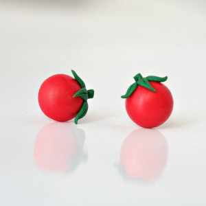 Kolczyki pomidorki koktajlowe