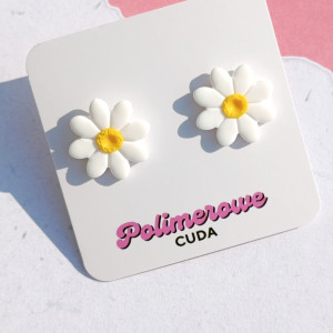 Kolczyki stokrotki sztyfty 2