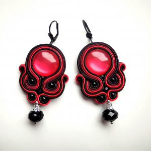 Kolczyki sutasz Hot Red