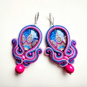 Kolczyki sutasz Pink Point