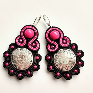 Kolczyki sutasz Pink Sun