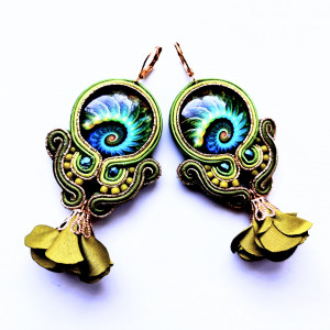 Kolczyki sutasz Seaweed