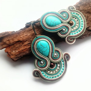 Kolczyki sutasz Turquoise Day
