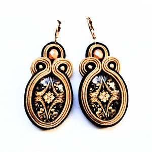 Kolczyki sutaszowe Arabeska