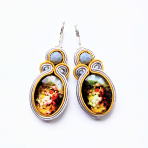 Kolczyki sutaszowe Autumn Morning