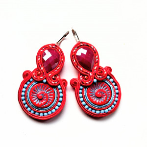 Kolczyki sutaszowe Bloody