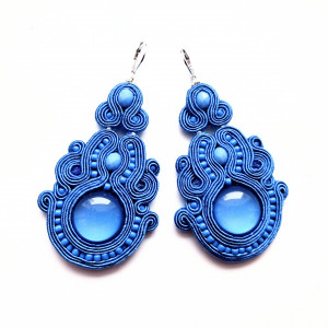 Kolczyki sutaszowe Blue Sky