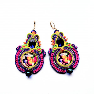 Kolczyki sutaszowe Butterfly