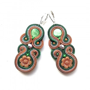 Kolczyki sutaszowe Earth Colors