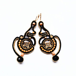 Kolczyki sutaszowe Gold Openwork