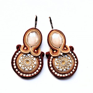 Kolczyki sutaszowe Gold Star