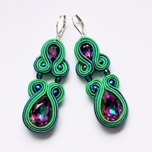 Kolczyki sutaszowe Juicy Grapes