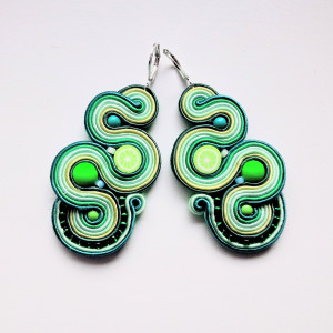 Kolczyki sutaszowe Mojito