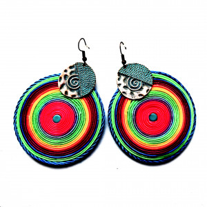 Kolczyki sutaszowe Spiral Boho