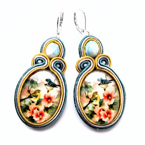 Kolczyki sutaszowe Two Birds