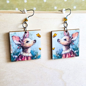 Kolczyki wiszące - Sarenka