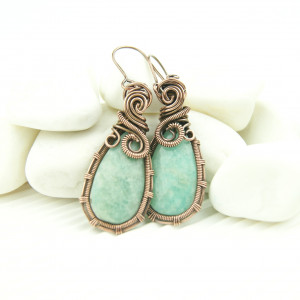 Kolczyki z amazonitem III