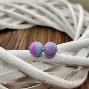 Kolczyki z glinki polimerowej - Aurora Pastel