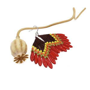 kolczyki z grotami #361