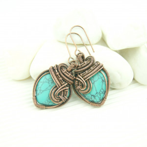 Kolczyki z howlitem II