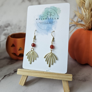 Kolczyki z karneolem wiszące