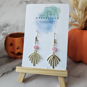 Kolczyki z kryształęm górskim