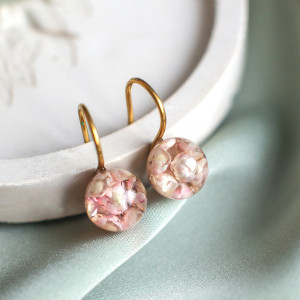 Kolczyki z ozothamnusem 011