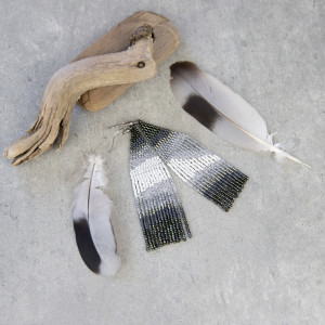 Kolczyki zgubione piórko 1