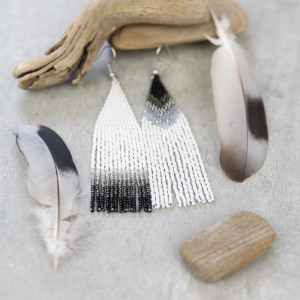 Kolczyki zgubione piórko 2