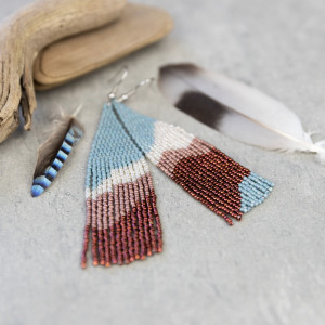 Kolczyki zgubione piórko 3