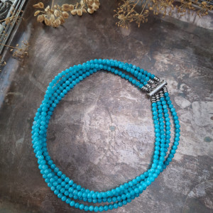 Kolia amazonit 4 sznury