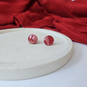 Kółka sztyfty czerwono różowe