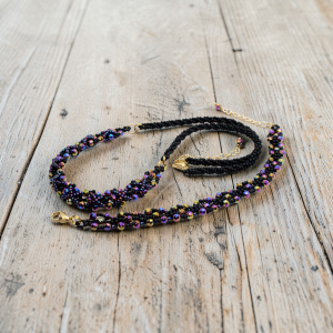 kolorowy hematyt - unikatowy komplet biżuterii