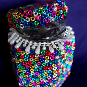 Kolorowy lampion/wazonik