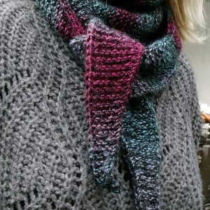 Kolorowy szalik Ombre