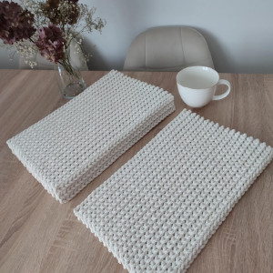 Komplet podkładek prostokątnych ze sznurka 4szt - 25cmx40cm